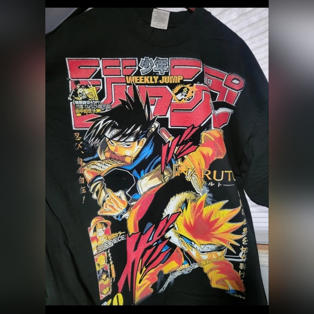 NARUTO SHAKA HEAVYWEIGHT GARMET DYED T SHIRT